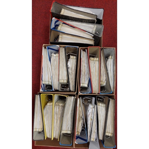 6 - A-Z WORLDWIDE COLLECTION: Five cartons holding binders of mainly used material with a wide range of ... 