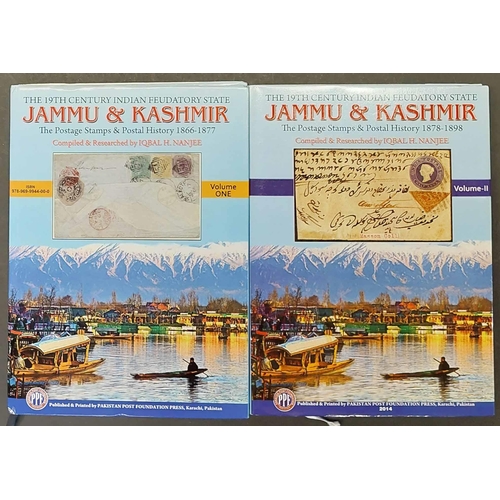 610 - JAMMU & KASHMIR THE POSTAGE STAMPS & POSTAL HISTORY vols. 1 (1866-1877) & 2 (1878-1898) by Nanjee. B... 