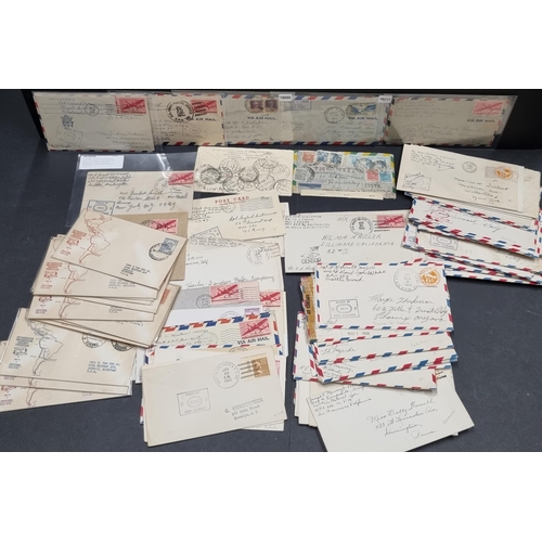 236 - LARGE SELECTION OF APO CANCELLATIONS: 1941- 45 large accumulation of 6c stationery envs. and others ... 