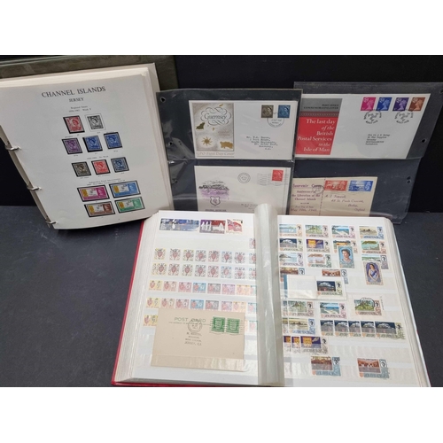 310 - STAMP & FDC COLLECTION: Two cartons housing 6 stockbooks/SG binders with printed pages, 4 FDC binder... 