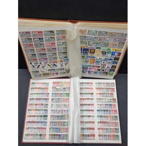 48 - LARGE & DIVERSE COLLECTION: Two cartons containing 8 well-filled stockbooks, three small boxes holdi... 