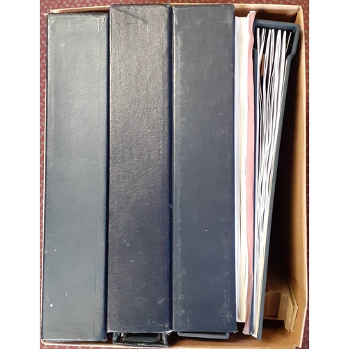 108 - STANLEY GIBBONS HINGELESS GB STAMP ALBUMS: Used albums vols. 2 (2) - 4, with pencil annotations on a... 