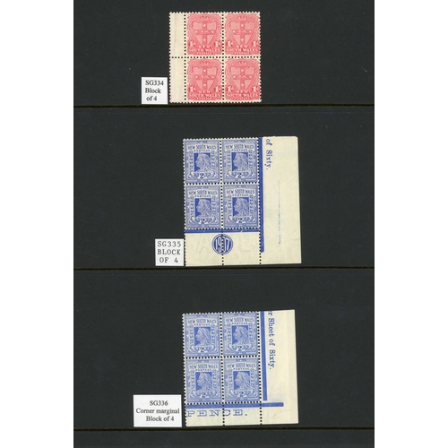 360 - CROWN OVER A & LATER PRINTINGS; Mint unmounted range with 1905 ½d, 1d (5 inc. a marginal block of fo... 