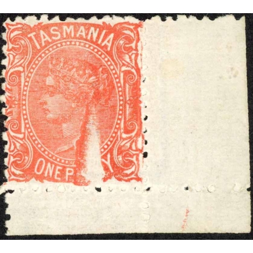 392 - 1870/91 1d DLR GROUP; Range inc. 1870 wmk '10' mint, unused (2) and fiscally used, 1871 wmk 'TAS' Pe... 