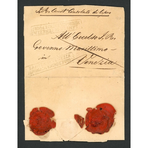 98 - 19th/20th CENTURY MAIL; Range inc. 1837 E to Venice from the Austrian Consulate in Larnaca with fram... 