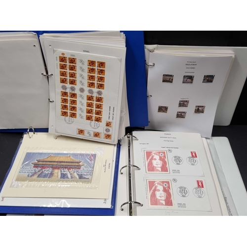 12 - WORLDWIDE NVI COLLECTIONS, COUNTRIES F-J: Six binders with the collection of undenominated, mint & u... 