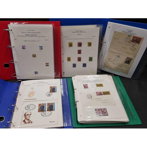 13 - WORLDWIDE NVI COLLECTIONS, COUNTRIES H-Z: Seven binders with the early to modern collections of unde... 