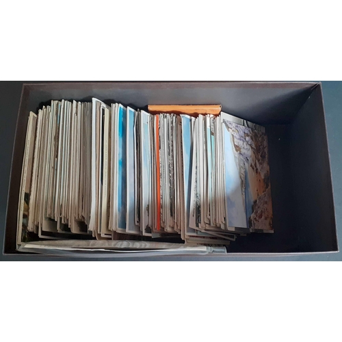 336 - IRELAND MISCELLANY:  A large album and shoe-box containing a quantity of used and unused cards. The ... 