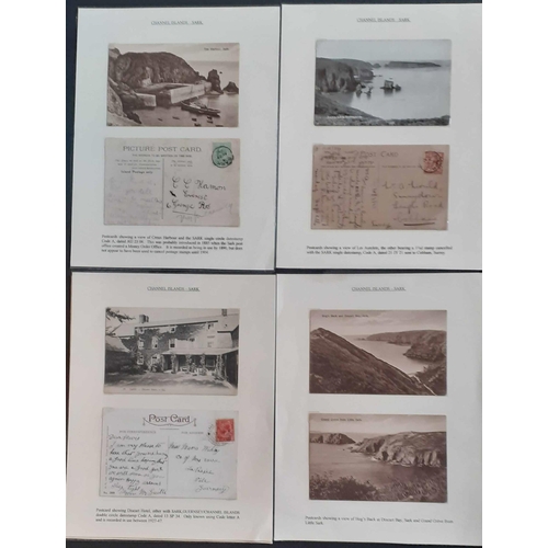 338 - CHANNEL ISLANDS: A neatly-displayed collection of cards 1905-1950s documenting many aspects of life ... 