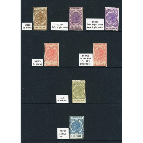 371 - 1904/11 'THICK' POSTAGE; Mint unmounted range on Crown/SA paper Perf 12 with 6d (4 - inc. a single &... 