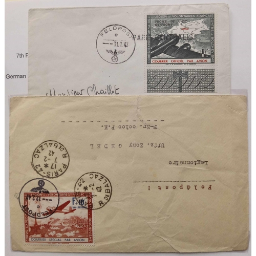 47 - MILITARY MAIL: Binder housing an early to modern, Worldwide collection of military stamps & covers. ... 