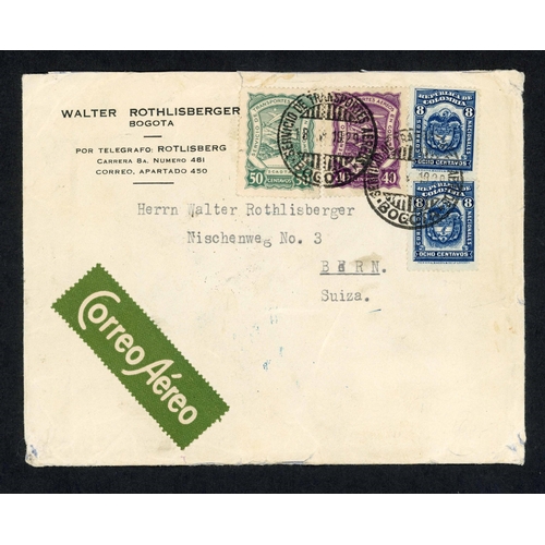 529 - AIR MAIL STAMP & COVER GROUP: Mint ranges of 1930s SCADTA & AVIANCA issues inc. blocks on stock card... 