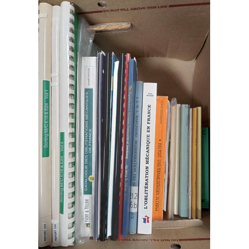 137 - POSTAL MECHANISATION: A large box of philatelic & non-philatelic literature for a range of countries... 