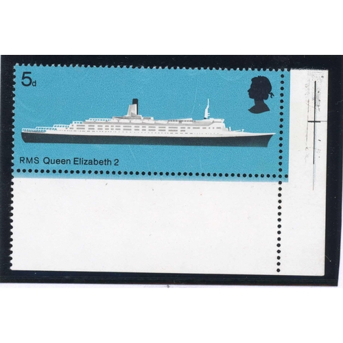 1448 - 1969/1970 'MISSING' COLOURS GROUP: Includes 1969 Ships (QEII) 5d value u/m corner single showing red... 