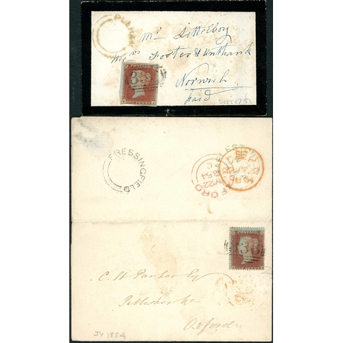 1873 - ** HARLESTON 18th/20th CENTURY MAIL; Range on annotated leaves inc. c1760 E to London with 