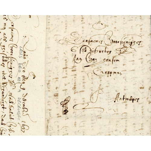 203 - EARLY LETTER - FROM G.B. (SMARDEN KENT?) TO ANTWERP WITH 