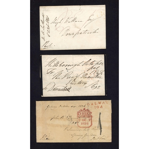 2076 - 1757-1850 PRE-STAMP/STAMPLESS MISCELLANY: Group of E/ELs & envs. (+ 1 front) containing a good selec... 