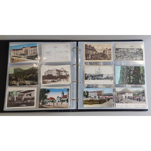 390 - SOUTH-EAST EUROPE: A large album of Romanian, Hungarian and Czech. PPCs 1900s to early 1930s, the ma... 