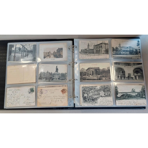 391 - NORTHERN EUROPE ETC.: A large album of  PPCs showing mainly northern Europe 1900s to early 1930s, th... 