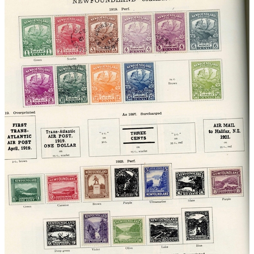 47 - QV-KGV COLLECTION: Fairly well filled SG 'New Ideal' album with a mixed mint and used (mostly) colle... 