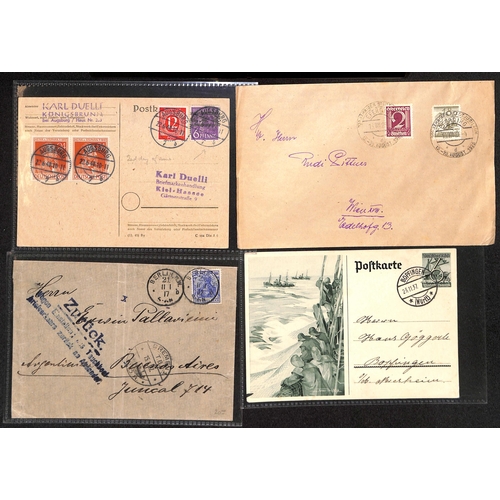 57 - AUSTRIA & GERMANY EARLY COVER SELECTION: Group of early to middle period cards & covers from Austria... 