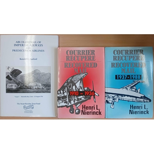 148 - CRASH & WRECK MAIL: 'Recovered Mail - Airplane Accidents & Incidents 1910-36' & '1937-88' by Nierinc... 