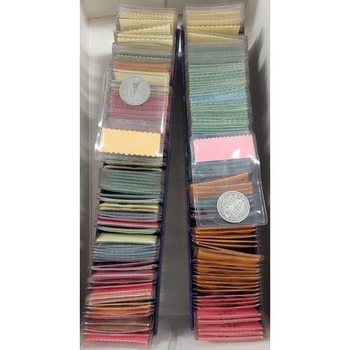 355 - COIN COLLECTION: Mainly late 19th/early 20th C. British coins ranging from farthing to half-crown va... 