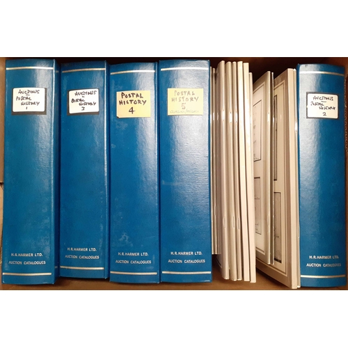 1017 - POSTAL HISTORY AUCTIONS vols. 429-482. Plus 2 other binders of Postal History sales, and 10+ additio... 
