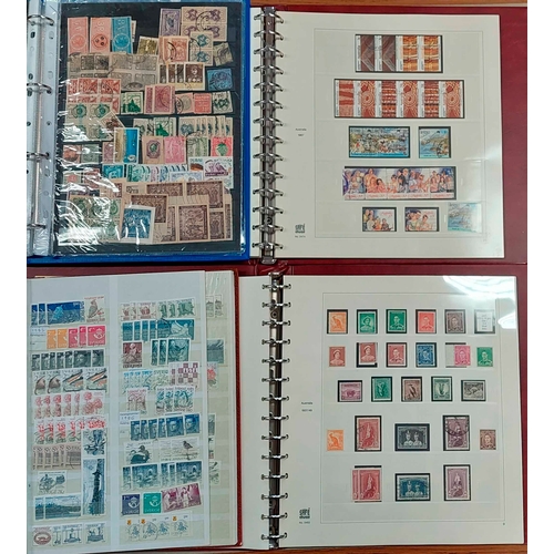 1218 - WORLDWIDE MIXTURE - DENMARK, SWEDEN, IRELAND BOOKLETS, AUSTRALIA, ETC.: Two cartons holding stockboo... 