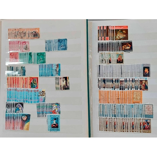 1220 - EARLY TO MODERN DUPLICATED FOREIGN COLLECTIONS: Two boxes containing nine stockbooks, some well worn... 