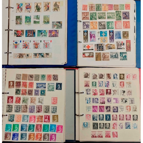 1226 - WORLDWIDE 'A-Z' COLLECTIONS: Carton holding 5 binders with Worldwide mint & used (mostly) collection... 