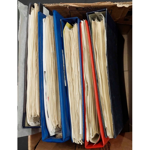 1226 - WORLDWIDE 'A-Z' COLLECTIONS: Carton holding 5 binders with Worldwide mint & used (mostly) collection... 