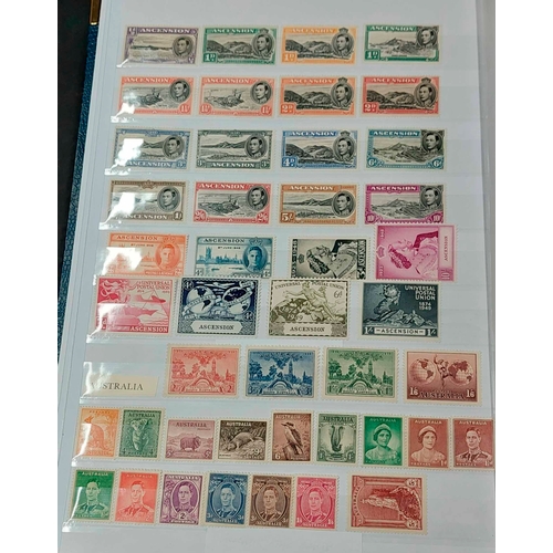 1240 - KGVI MINT COLLECTION: Large stock book containing an exclusively mint collection with many better se... 