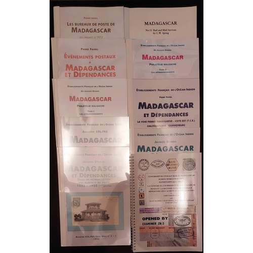 1121 - MADAGASCAR SELECTION: Eight softbound publications by Col.Fra on various aspects of Madagascar; in F... 
