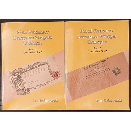 1186 - POSTAL STATIONERY NEWSPAPER WRAPPER CATALOGUE parts 1 & 2 by Kosniowski. Softbound, as new. (2) Cros... 