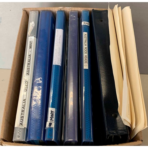 1219 - MINT & USED SELECTION: Carton containing duplicated ranges, some out of sequence in binders; FDCs an... 