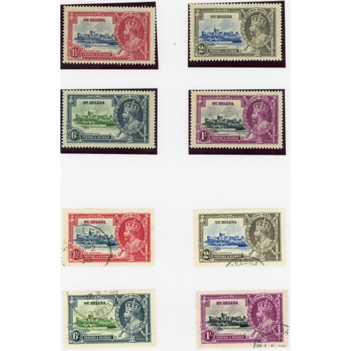 1014 - 1934-35 KGV SELECTION inc. mint 1934 Centenary ½d to 10/- , 1935 Jubilee set, plus a single 1d with ... 