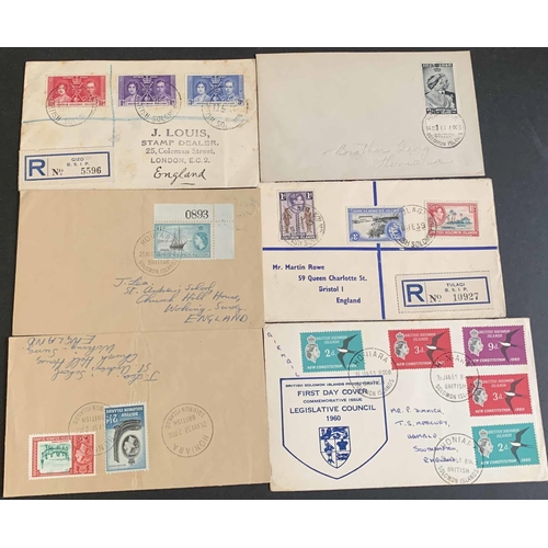 1023 - COLLECTION OF COVERS WITH A SMALL QUANTITY OF STAMPS: Covers range from KGV to QEII and inc. airmail... 