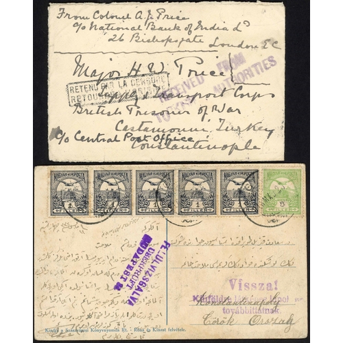 153 - FIRST SERBIAN WAR & WWI: Small group of envs. and cards all to/from/via Turkey. Inc. 23 Nov. 1912 (f... 