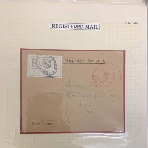 1570 - 1922-37 SELECTION: An extensive two volume collection, many to overseas destinations and a few incom... 