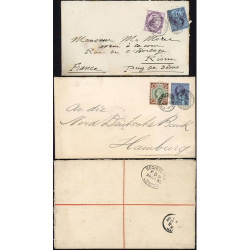 165 - KENT T.P.O.'s - SCARCE F.D.M./F.N.M. (FRENCH DAY/NIGHT MAIL) REGD. OVALS & 