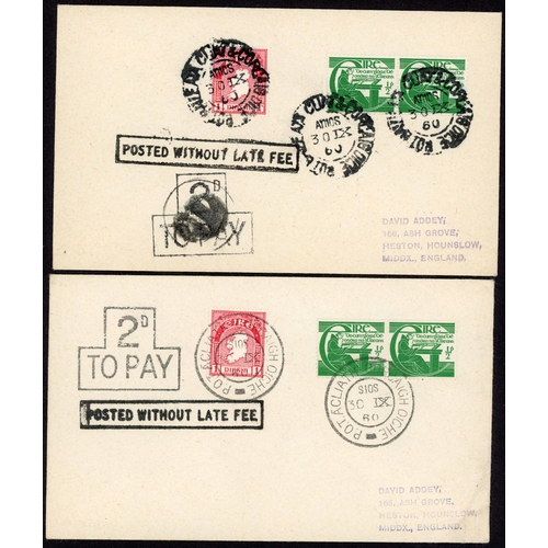 1758 - EIRE T.P.O.s COLLECTION: 1925-88 (mainly 1943-75) collection inc. 1925 env. franked ½d + 2d tied by ... 