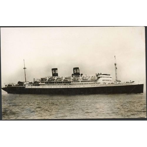 215 - UNITED STATES TRANSPACIFIC SEAPOST SHIP NAME DATE STAMPS: 1924-38 collection mounted on sheets sever... 