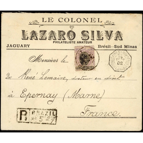 221 - BRAZIL: 1837-1956 inc 1837 EL Bahia to Portugal with oval C.Est de I hs above ms. 