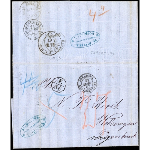 277 - FRANCE/DENMARK - UNPAID COVER WITH 