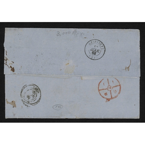 282 - GREECE - UNPAID COVER WITH FANCY TOMBSTONE 