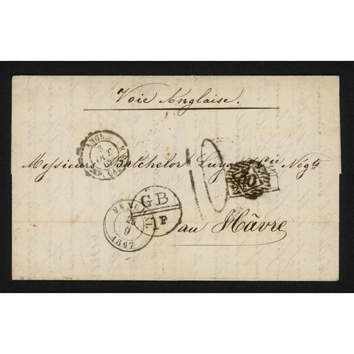 289 - MADEIRA/FRANCE - TWO UNPAID COVERS TO LE HAVRE WITH CIRCLE 