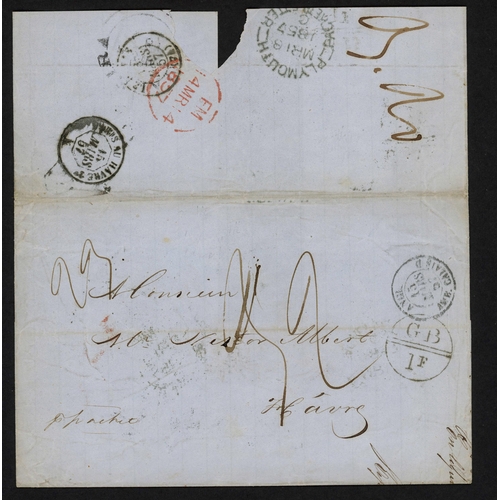 290 - MADEIRA/FRANCE - THREE UNPAID COVERS TO LE HAVRE WITH CIRCLE 