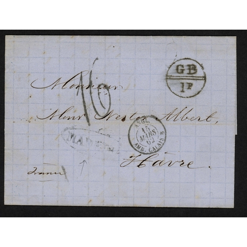 290 - MADEIRA/FRANCE - THREE UNPAID COVERS TO LE HAVRE WITH CIRCLE 