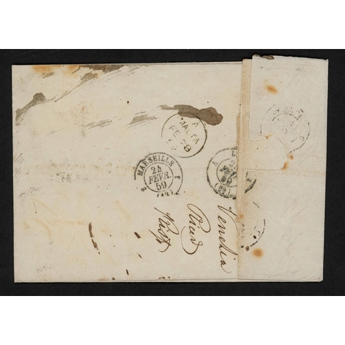 291 - MALTA/VENICE - UNPAID COVER TO MALTA WITH OCTAGONAL 